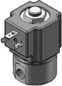 MODEL H22 1/4-18 NPT 2WNC DIN STYLE COIL