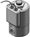 MODEL H22 1/8-27 NPT 2WNC GROMMET WITH LEADS